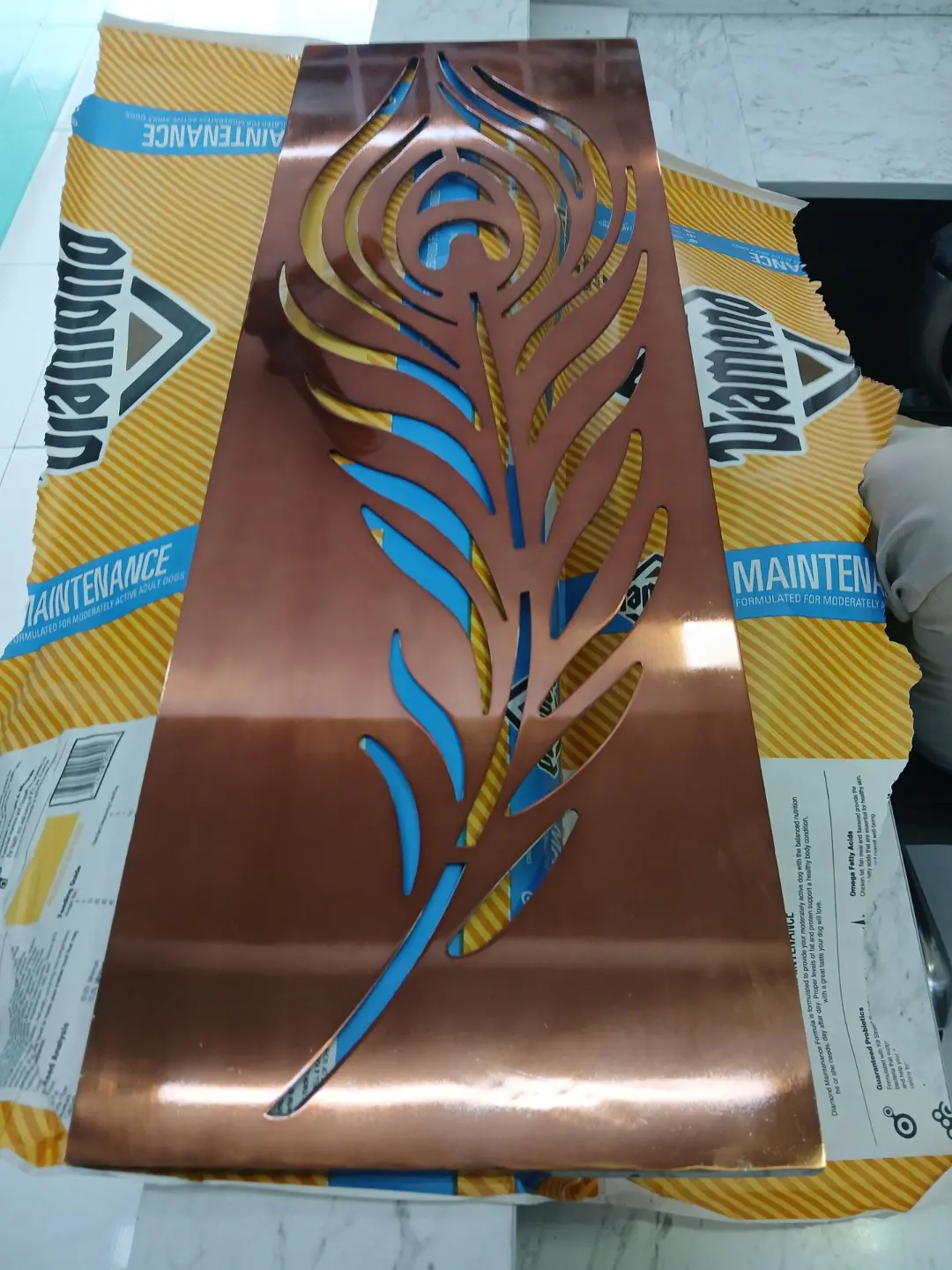 ss rose gold leaser grill for safety door
