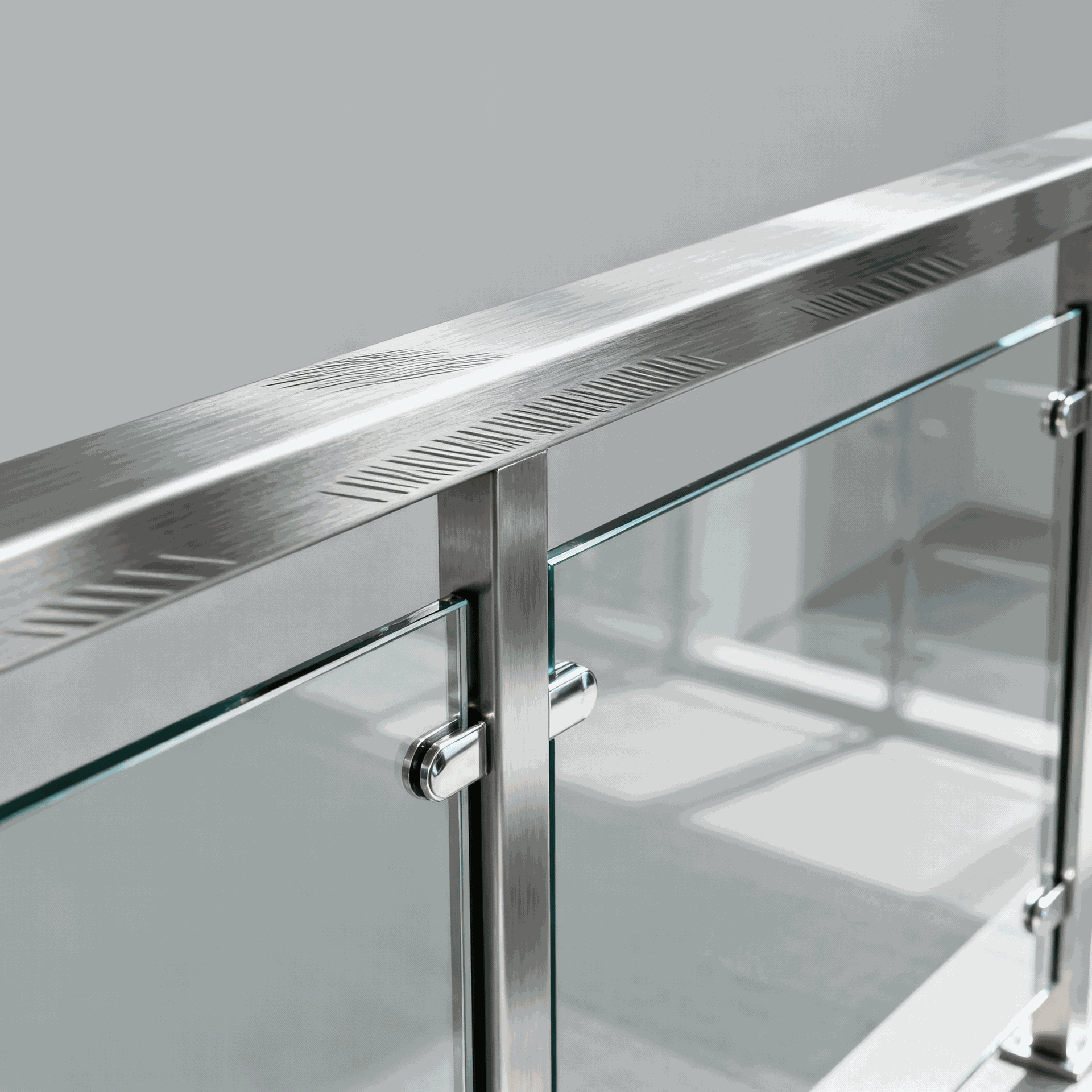 stainless steel glass railing